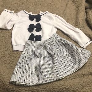 Janie and jack sweater and skirt